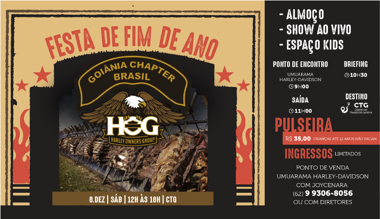 Festa de fim de ano H.O.G Chapter Brasil
